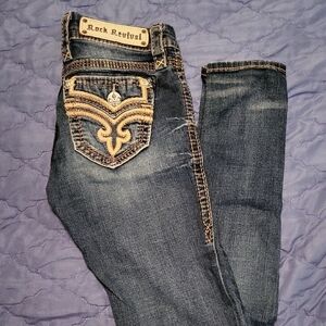 Rock Revival Women's Dark Blue Skinny Jeans
